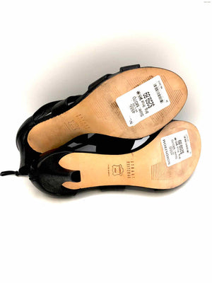 STUART WEITZMAN Black Leather Heels Shoe Size 7 Shoes