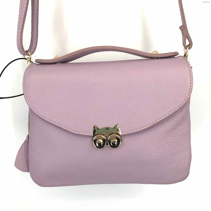 BORSE Lavender Silver Pebbled Leather Crossbody Purse
