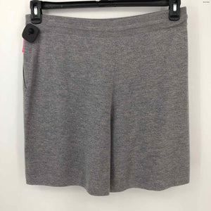 ST. JOHN Gray Wool Knit Drawstring Size LARGE  (L) Shorts