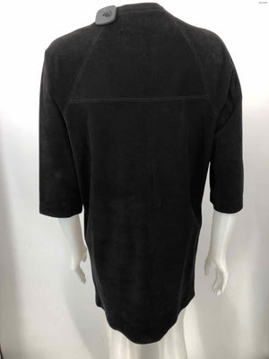 ISABEL MARANT Black Suede Leather Made in India Size MEDIUM (M) Dress