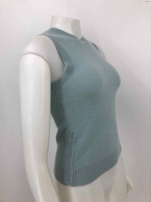 360 CASHMERE Lt Blue Knit Top & Wrap Size SMALL (S) 2PC Set