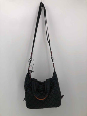MZ WALLACE Black Nylon Pre Loved Quilted Crossbody Purse