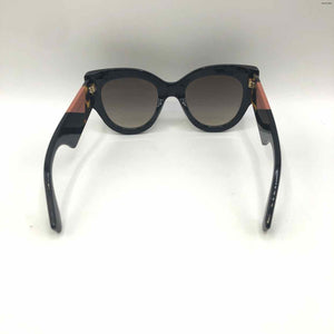 FENDI Black Pink Multi Pre Loved AS IS Cat Eye Sunglasses w/case