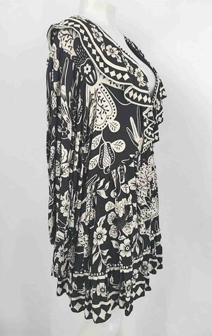 FARM RIO Black White Print Mini Size LARGE (L) Dress