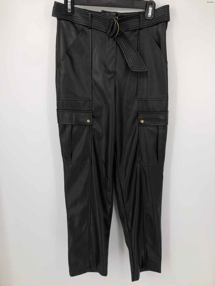 JASON WU Black Faux Leather High Rise - Bootcut Size 4  (S) Pants