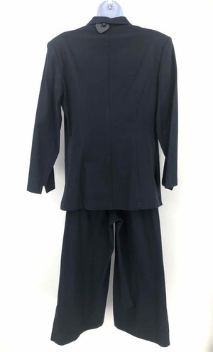 ELAINE KIM Navy Cotton Blend Size MEDIUM (M) Blazer & Pants Pants Suit