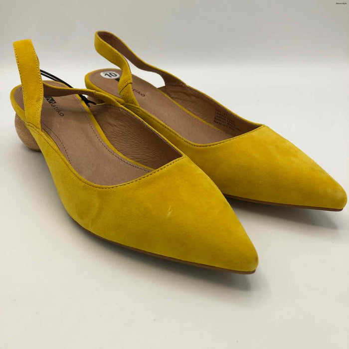 MATIKO Yellow Beige Suede Pointed Toe Heels Shoe Size 41 US: 10 Shoes