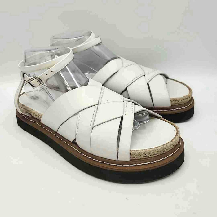 3.1 PHILLIP LIM White Tan Platform Made in Italy Sandal Shoes