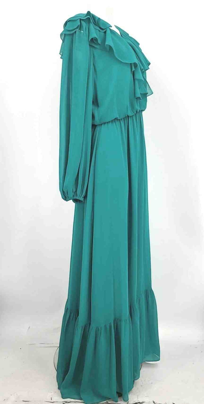 ted baker green dress Women's Ruffled Long Sleeve Maxi - Colors:Quilt Rhombus Black Main 100% Polyester Emerald Green Satin Midi collection: sale - added 081326