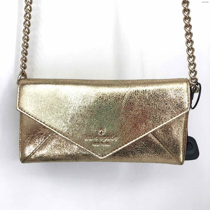 KATE SPADE Gold Wallet on a Strap Purse