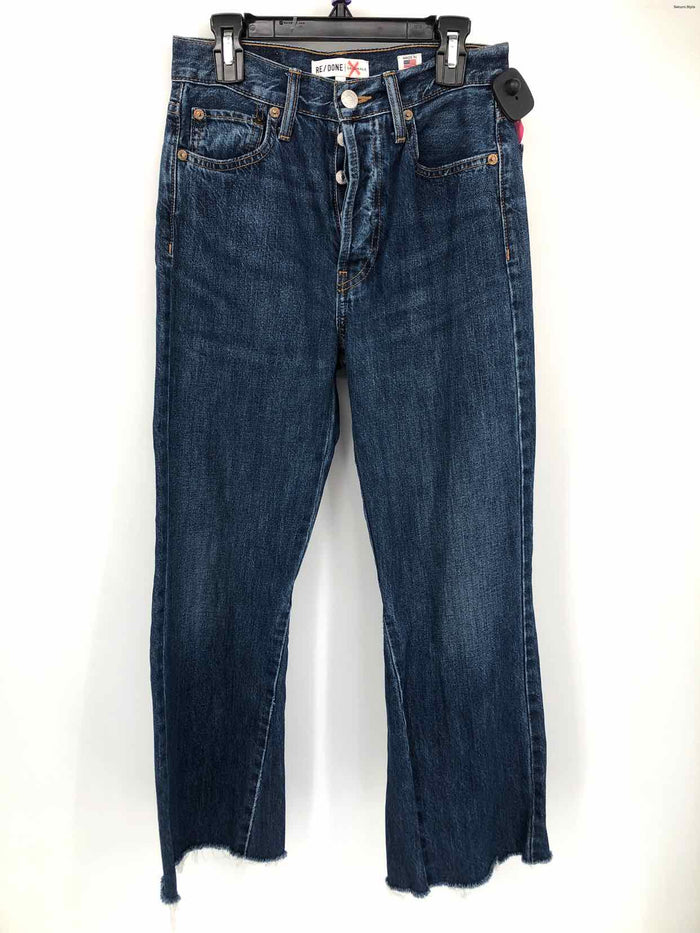 RE/DONE Blue Cotton Denim Button Fly Size 25 (XS) Jeans