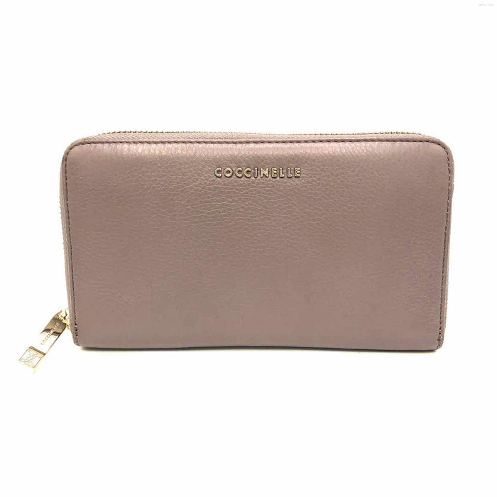 COCCINELLE Taupe Pre Loved Zip Around Long Wallet