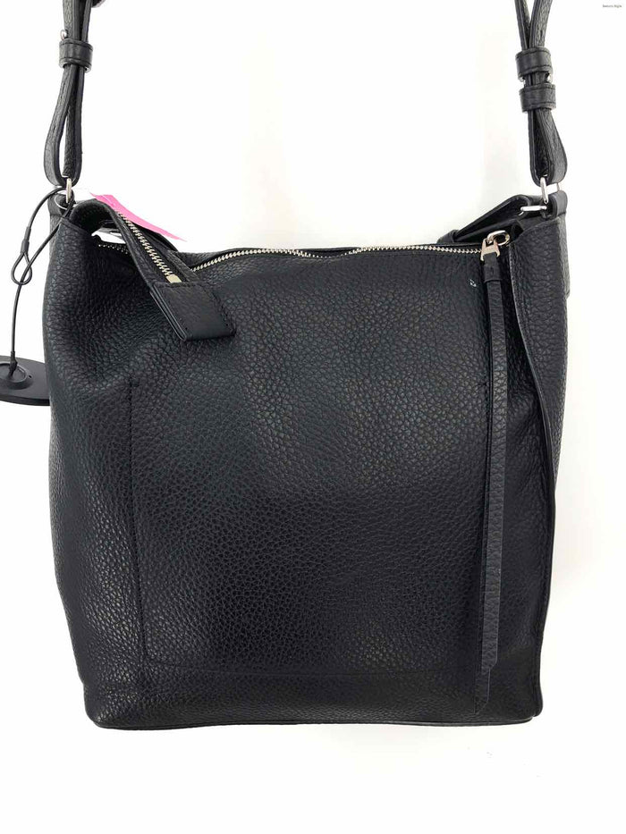 ALL SAINTS Black Leather Shoulder Bag Purse