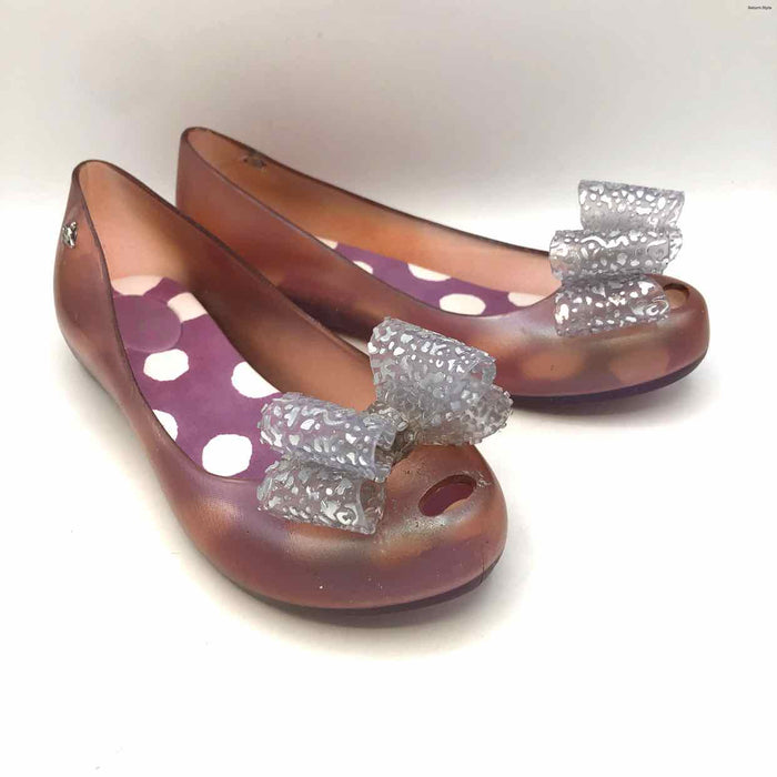 MELISSA X VIVIENNE WESTWOOD Pink Silver Jelly Flats Shoe Size 7 Shoes