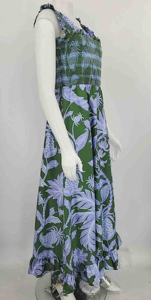 FARM RIO Green Blue Pineapple Tank Size LARGE (L) Dress – ReturnStyle