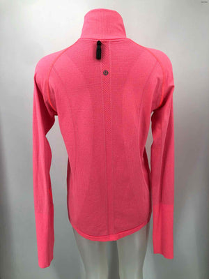 LULULEMON Pink Half zip Longsleeve Size 12  (L) Activewear Top