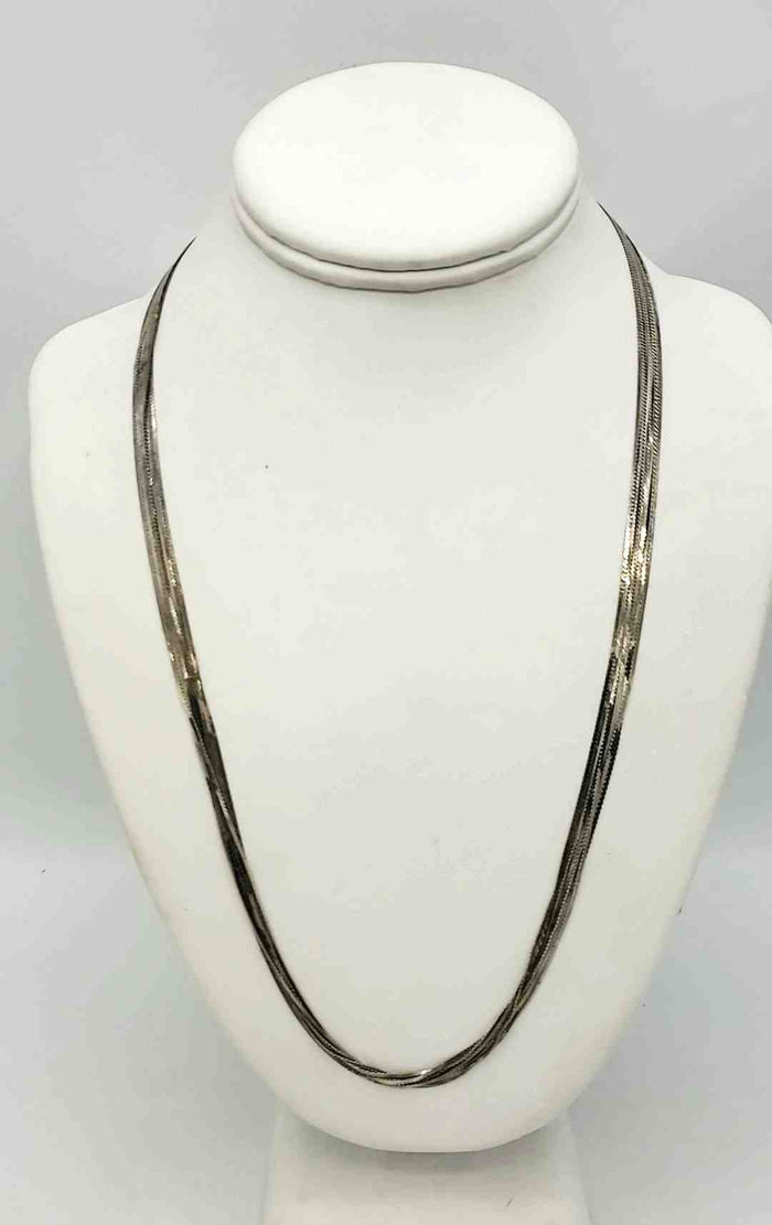 Silver Pre Loved MultiStrand 22" ss Necklace