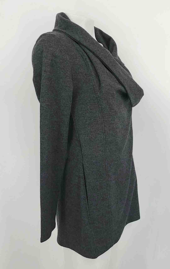 CLUB MONACO Gray Wool Heather Side Zipper Women Size Petite (S) Jacket