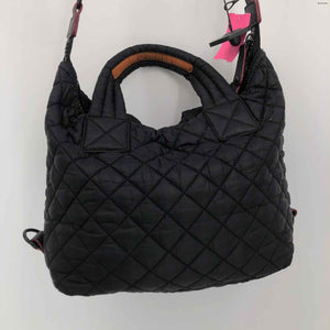 MZ WALLACE Black Nylon Pre Loved Quilted Crossbody Purse