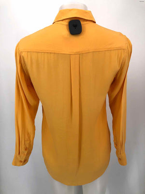 EQUIPMENT Yellow Silk Button Up Size X-SMALL Top