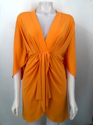 BAILEY 44 Orange USA Made! Ruched Size SMALL (S) Dress