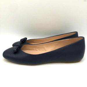 KATE SPADE Navy Leather Ballet Flat Shoe Size 6-1/2 Shoes