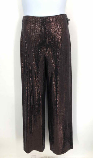 ST. JOHN Black Gold Knit Made in USA Paillettes Blazer & Pants Pants Set