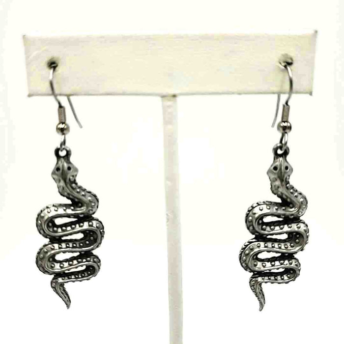 Pewter Snake Earrings