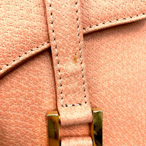 FENDI Peach Gold Leather Purse