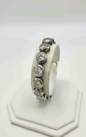 Silver Clear Crystal Pre Loved ss Bracelet