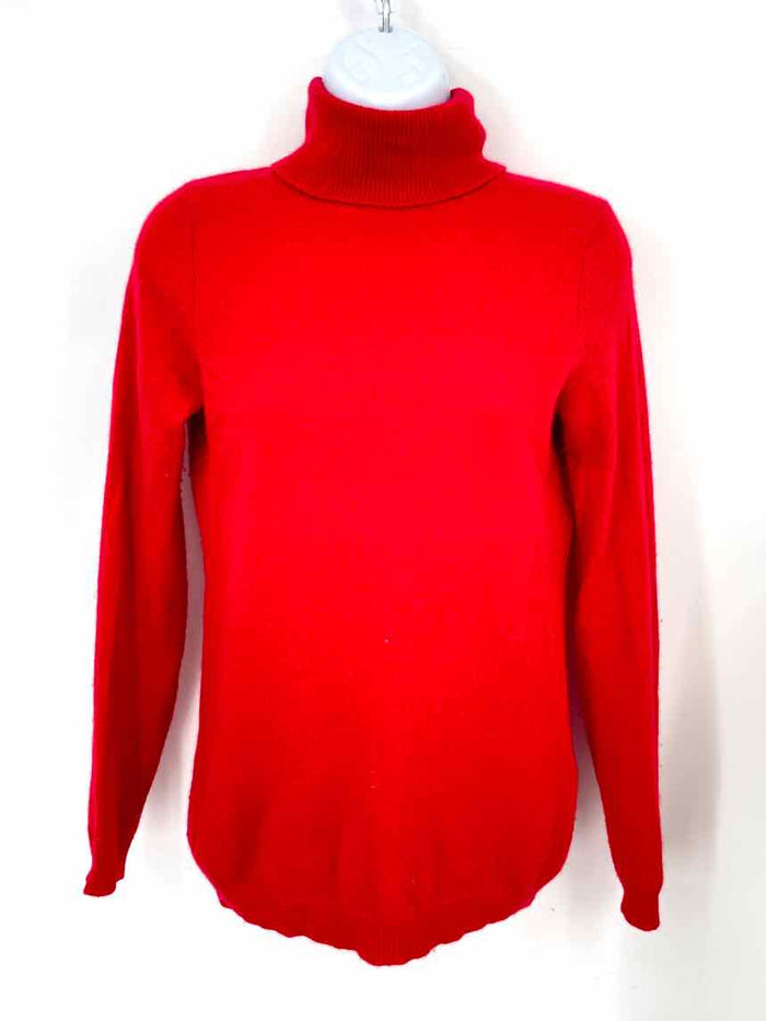 CHARTER CLUB Red Cashmere Turtleneck Size X-SMALL Sweater