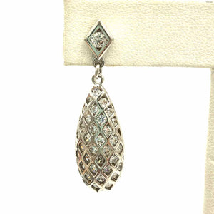 Pave Teardrop Earrings