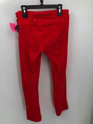 LULULEMON Red 7/8 Length Legging Size 4  (S) Activewear Bottoms