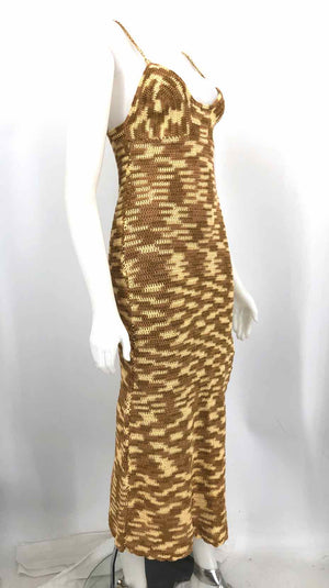 LUSANA Beige Tan Crochet Maxi Length Size SMALL (S) Dress – ReturnStyle LUSANA Beige Tan Crochet Maxi Length Size SMALL (S) Dress – ReturnStyle
