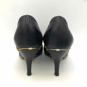 GUCCI Black Goldtone Heels Shoe Size 38 US: 7-1/2 Shoes