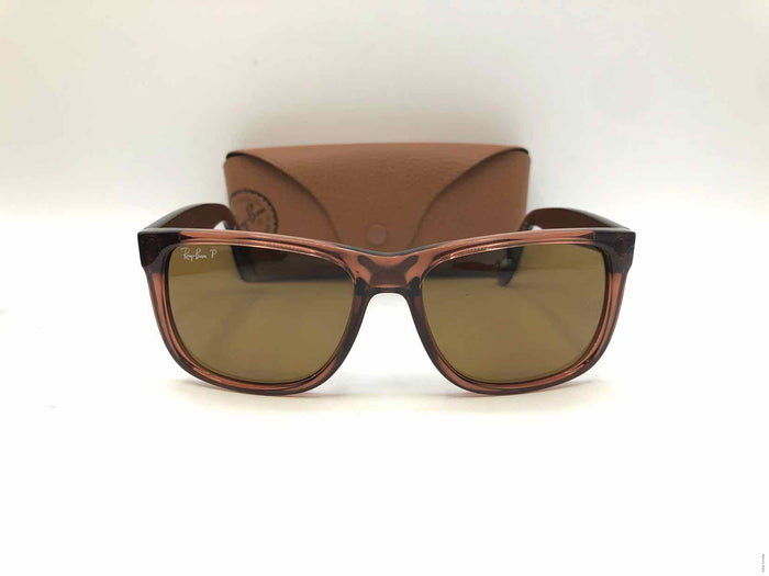 RAY BAN Lt Brown Pre Loved Wayfarer Sunglasses w/case