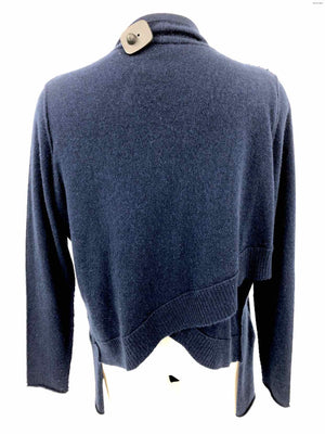 360 CASHMERE Navy Cashmere Knit Wrap Size SMALL (S) Sweater