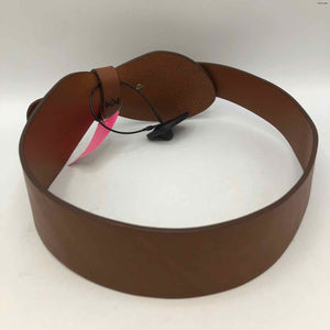 DE PALMA Brown Gold Leather SMALL (S) Belt