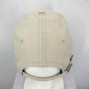 BURBERRY Beige Black Word Print Cap SMALL (S) Hat