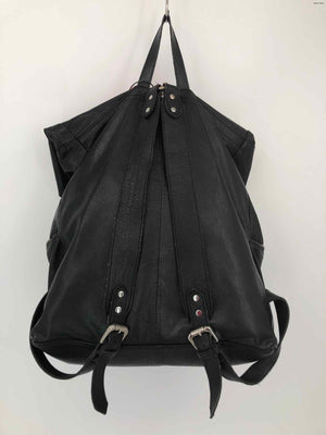 FREE PEOPLE Black Silver Multi-Color Leather Studded Floral Backpack