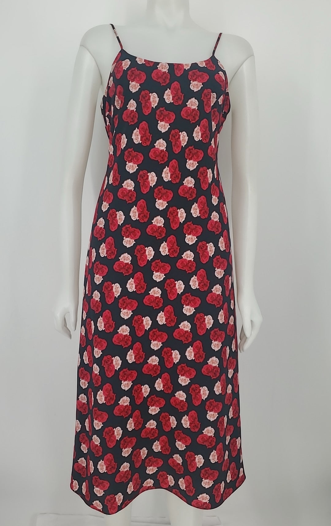 KARL LAGERFELD Black Red & Pink Floral Print Cami Size 4 (S) Dress –  ReturnStyle