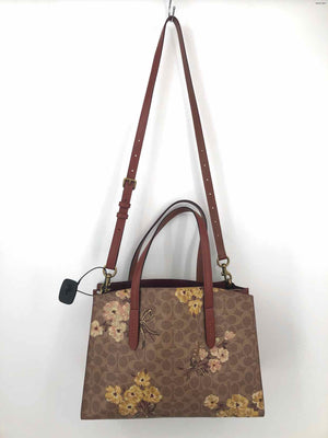 COACH Tan Beige Multi Pre Loved Tote Purse