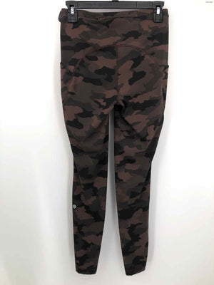 LULULEMON Brown Olive Camouflage Legging Size 6  (S) Activewear Bottoms