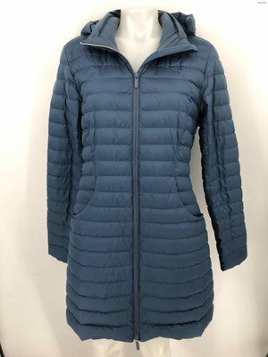 LULULEMON Navy Nylon Quilted Coat Size 10  (M) Activewear Jacket