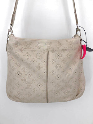 LOUIS VUITTON Ivory Leather Pre Loved Monogram Crossbody Purse