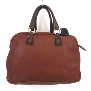 FRANCESCO BIASIA Caramel Brown Chocolate Leather Pre Loved Satchel Purse