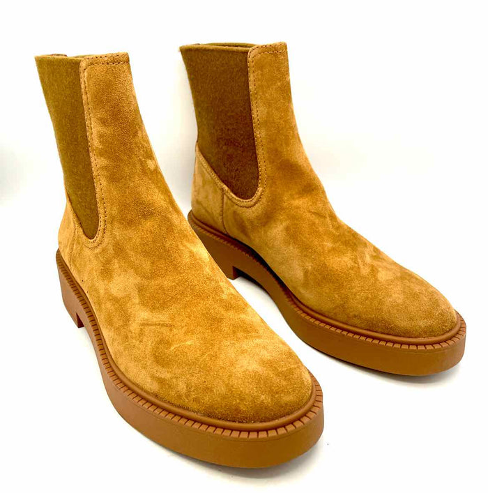 VINCE Caramel Brown Suede Leather Ankle Boot Shoe Size 10 Boots
