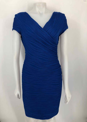 JOSEPH RIBKOFF Royal Blue Textured Size 10  (M) Dress