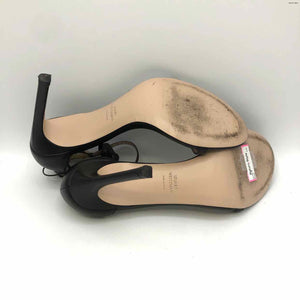 STUART WEITZMAN Black Leather 4" Heel Shoe Size 8-1/2 Shoes