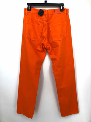 FRAME Orange Denim Straight Leg Button Fly Size 25 (XS) Jeans
